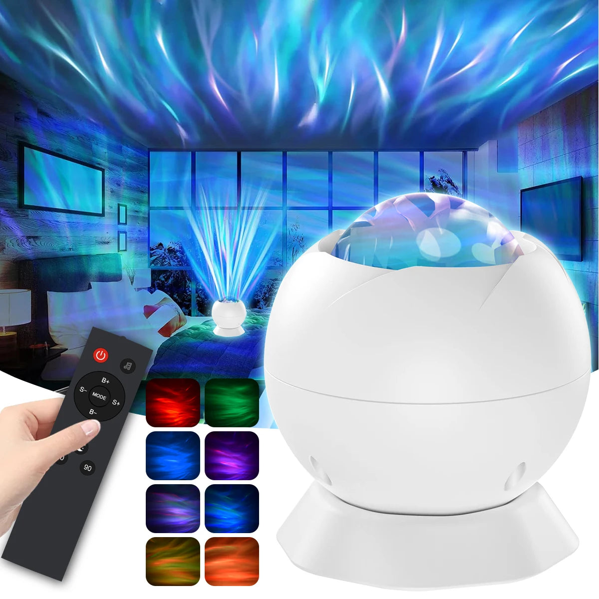 Galaxy Projector Light for Bedroom Aurora Night Light Room Decor for Kids and Adult with Remote Control Ideal Gift for Birthday